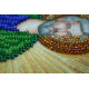 Mini Icon Bead Embroidery Kit on Art Canvas "St. Rodion"
