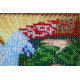 Mini Icon Bead Embroidery Kit on Art Canvas "St. Juliana"