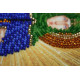 Mini Icon Bead Embroidery Kit on Art Canvas "St. Eudocia"