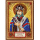 Mini Icon Bead Embroidery Kit on Art Canvas "St. Innokenty"