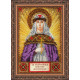 Mini Icon Bead Embroidery Kit on Art Canvas "St. Euphrosyne"
