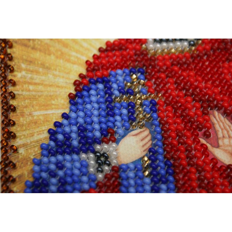 Mini Icon Bead Embroidery Kit on Art Canvas "St. Trophimus"