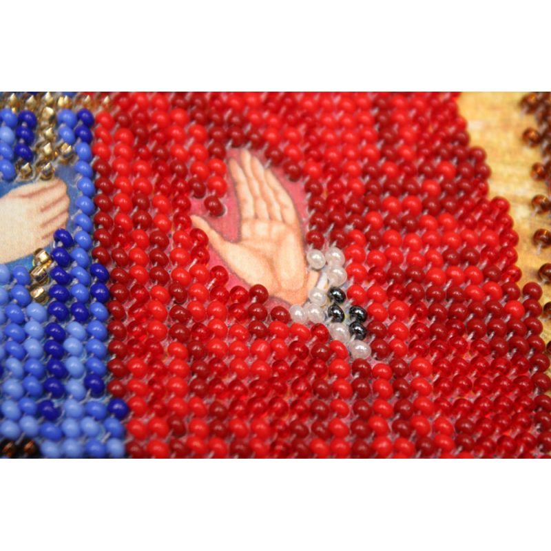 Mini Icon Bead Embroidery Kit on Art Canvas "St. Trophimus"