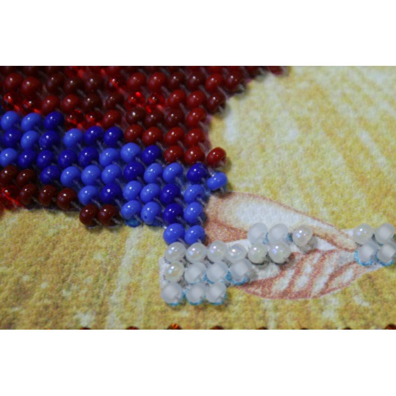 Mini Icon Bead Embroidery Kit on Art Canvas "St. Faina"