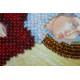 Mini Icon Bead Embroidery Kit on Art Canvas "St. Faina"