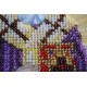 Mini Icon Bead Embroidery Kit on Art Canvas "St.Athanasius"
