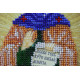 Mini Icon Bead Embroidery Kit on Art Canvas "St. Pauline"
