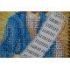Mini Icon Bead Embroidery Kit on Art Canvas "St. Symeon"