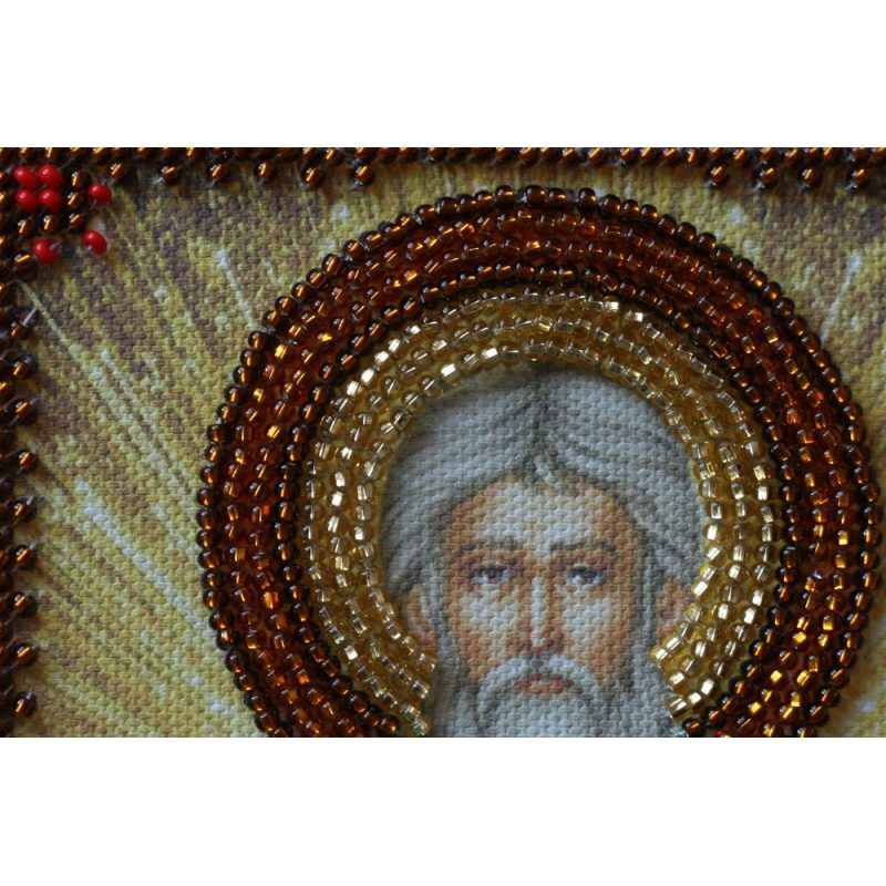 Mini Icon Bead Embroidery Kit on Art Canvas "St. Tarasius (Taras)"