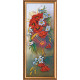 Bead Embroidery Kit on Art Canvas "Wild flowers"