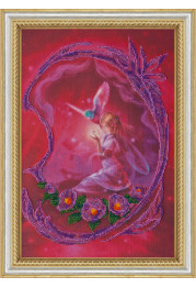 Bead Embroidery Kit on Art Canvas "Fairy"