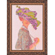 Bead Embroidery Kit on Art Canvas "Elizabeth"