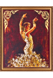 Bead Embroidery Kit on Art Canvas "Catherine"