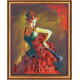 Bead Embroidery Kit on Art Canvas "Consuelo"
