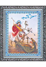 Bead Embroidery Kit on Art Canvas "St. George the Victorious"