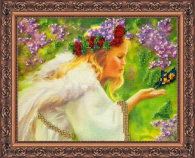 Bead Embroidery Kit on Art Canvas "An Ordinary Miracle"