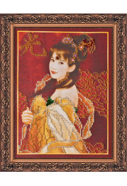 Bead Embroidery Kit on Art Canvas "Mai (a child of light)"
