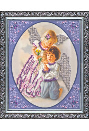 Bead Embroidery Kit on Art Canvas "Tenderness"