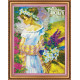 Bead Embroidery Kit on Art Canvas "The promenade"
