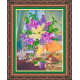 Bead Embroidery Kit on Art Canvas "Etude"