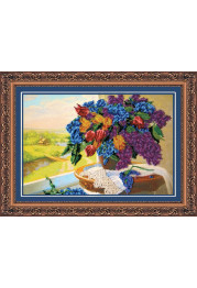 Bead Embroidery Kit on Art Canvas "Nostalgia"