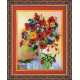 Bead Embroidery Kit on Art Canvas "Summer imagination"
