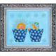 Bead Embroidery Kit on Art Canvas "Twins"