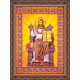 Bead Embroidery Kit on Art Canvas "The Lord God Almighty"
