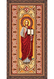 Bead Embroidery Kit on Art Canvas "Jesus"