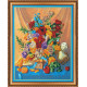 Bead Embroidery Kit on Art Canvas "Tulips"