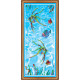 Bead Embroidery Kit on Art Canvas "Fish – 3"
