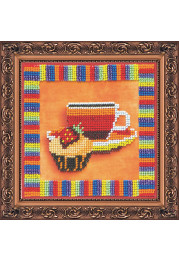 Bead Embroidery Kit on Art Canvas "Cup"