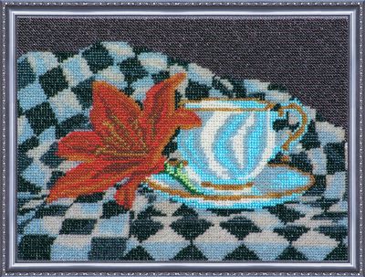 Bead Embroidery Kit on Art Canvas "Domino"