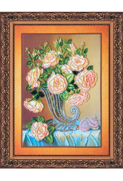 Bead Embroidery Kit on Art Canvas "Pearl"