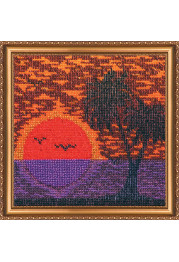 Bead Embroidery Kit on Art Canvas "Island"