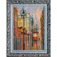 Bead Embroidery Kit on Art Canvas "Little tram"