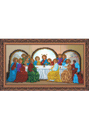 Bead Embroidery Kit on Art Canvas "The last supper"