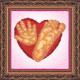 Bead Embroidery Kit on Art Canvas "Baby imprints (girl)"