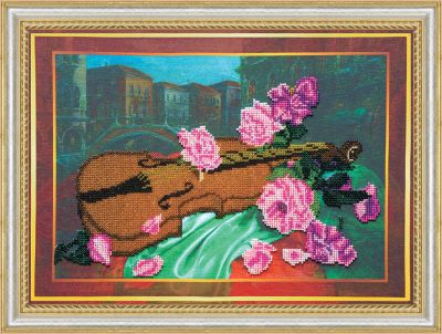 Bead Embroidery Kit on Art Canvas "Fresco"