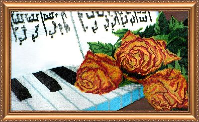 Bead Embroidery Kit on Art Canvas "Dolche"