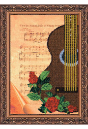 Bead Embroidery Kit on Art Canvas "Andante"