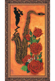 Bead Embroidery Kit on Art Canvas "Elegante"