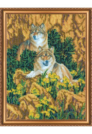 Bead Embroidery Kit on Art Canvas "Devotion"