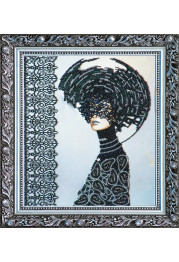 Bead Embroidery Kit on Art Canvas "Morgana"
