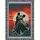 Bead Embroidery Kit on Art Canvas "Street waltz"