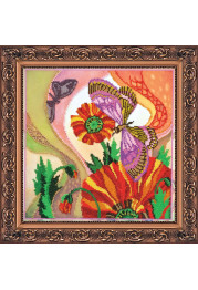 Bead Embroidery Kit on Art Canvas "May day"