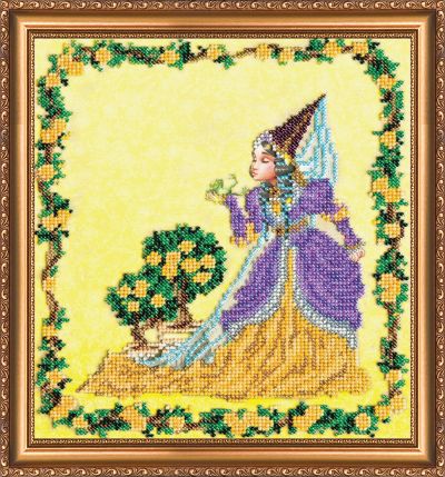 Bead Embroidery Kit on Art Canvas "Agnes"