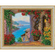 Bead Embroidery Kit on Art Canvas "Alupka"