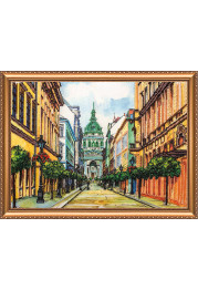 Bead Embroidery Kit on Art Canvas "Budapest"