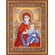 Bead Embroidery Kit on Art Canvas "Wedding Icon – The Holy Mother of God"